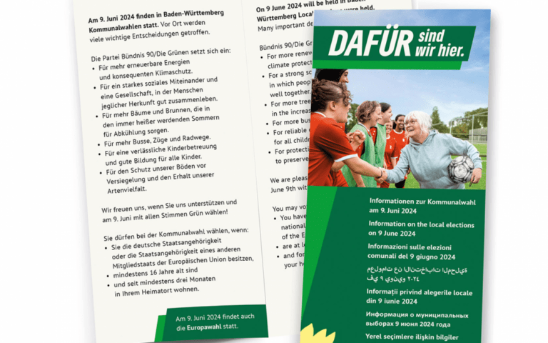 Mehrsprachige Informationen zur Kommunalwahl am 9.  Juni 2024